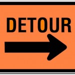 Morristown Police: Traffic moving near the Green, but subject to more closures after gas leak detour sign