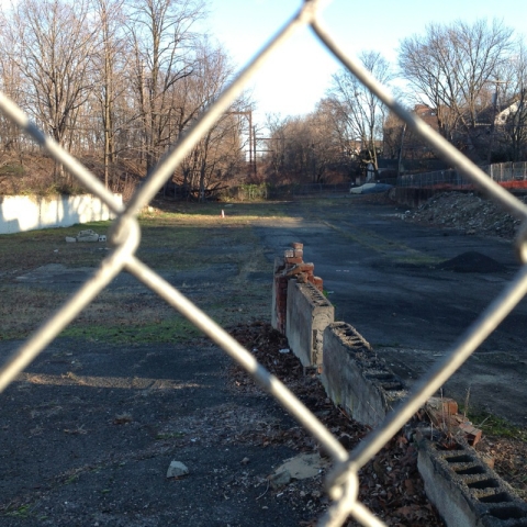 The old Lumberyard at the bottom of Elm Street has sat vacant for years in Morristown. Photo by Linda Stamato