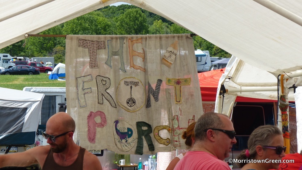 A music series from NJ camps out at the Falcon Ridge Folk Festival, August 2016.  Photo by Kevin Coughlin