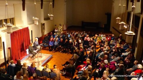 The Rev. Janet Broderick and her brother, actor Matthew Broderick, read 'A Christmas Memory' at St. Peter's in Morristown, Dec. 14, 2018. Photo by Kevin Coughlin