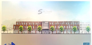 Artist's rendering of proposed Silverman Group development above shops on South Street in Morristown. Photo by Kevin Coughlin