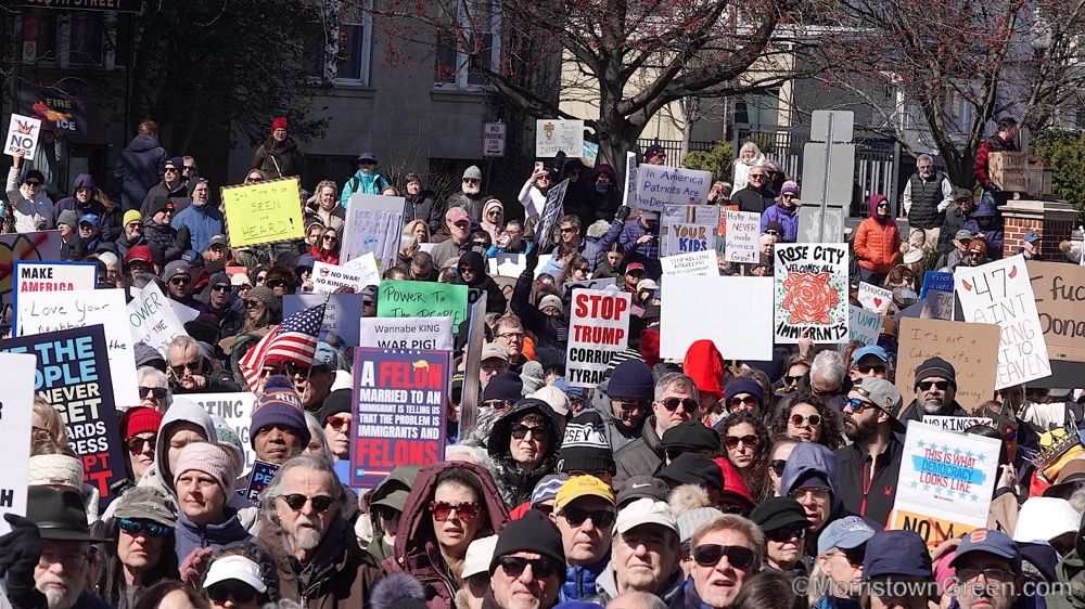 Morristown No Kings III protest draws thousands, targets war, ICE policies