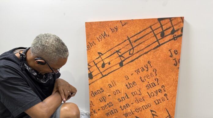 ‘Painting sound’: Morristown artist brings musical notes to senior housing